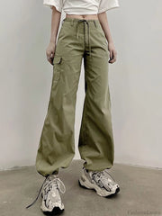 Straight Leg Pocket Cargo Pants Cargo Pants