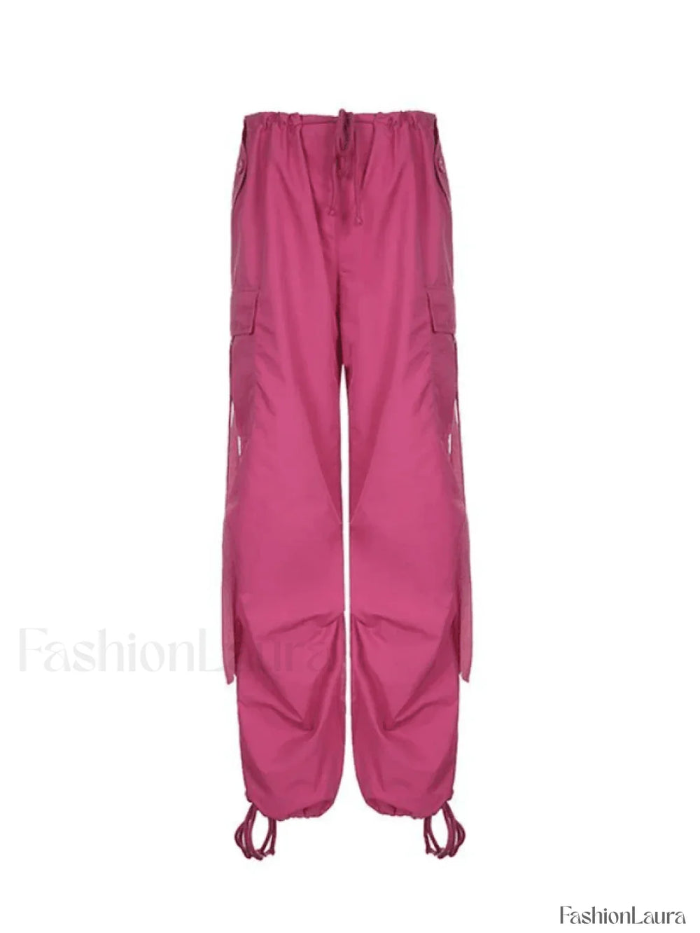 Strap Detail Y2K Cargo Pants Pants