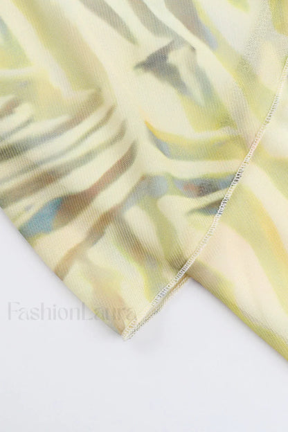 Strapless Floral Ruffled Vacation Mini Dress