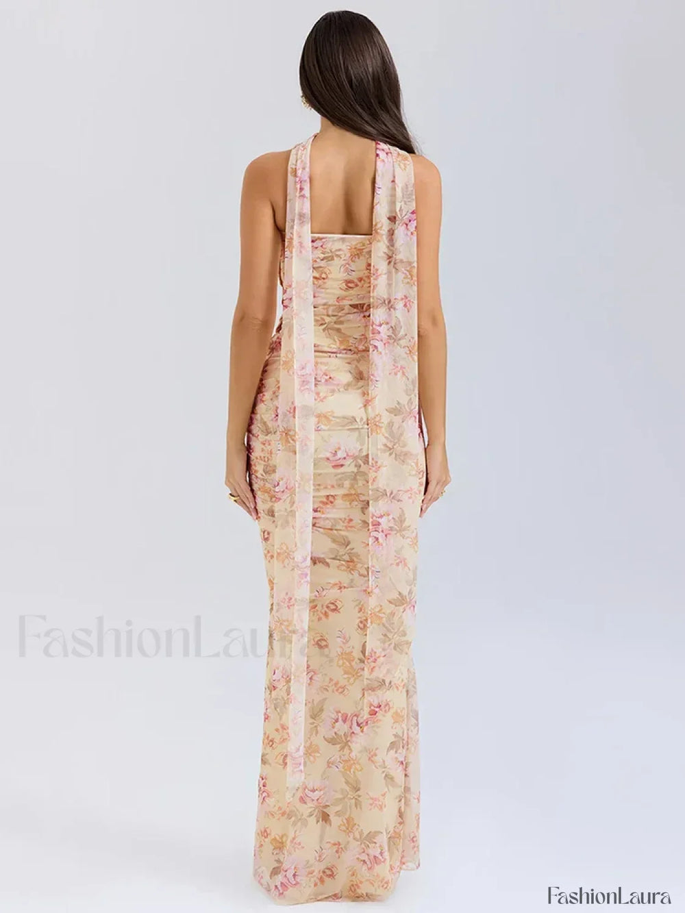 Strapless Skirt Two Piece Maxi Dress
