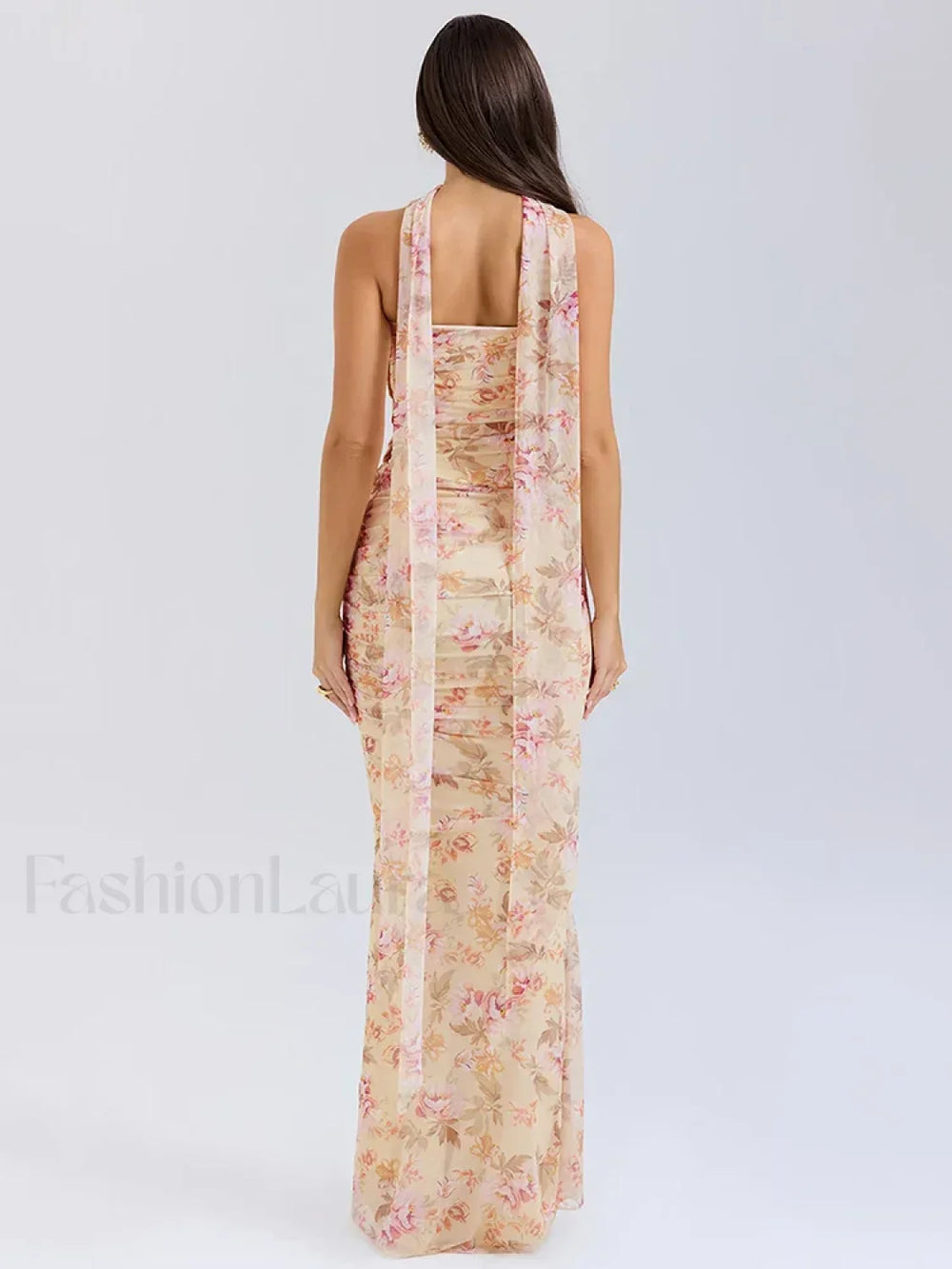 Strapless Skirt Two Piece Maxi Dress