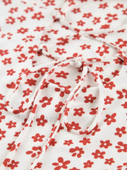 Strappy Floral Print Crisscross Flowy Long Sundress Dresses