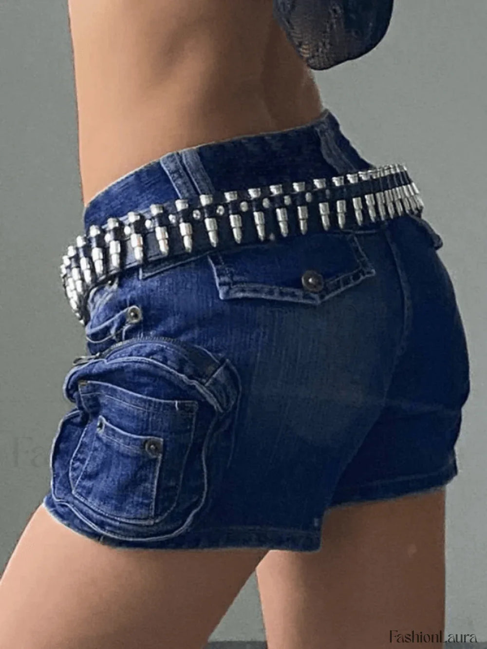 Street Low Rise Denim Shorts Shorts