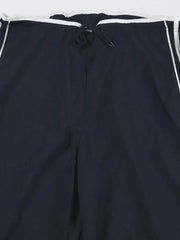 Street Ribbon Contrast Color Wide Leg Pants Pants