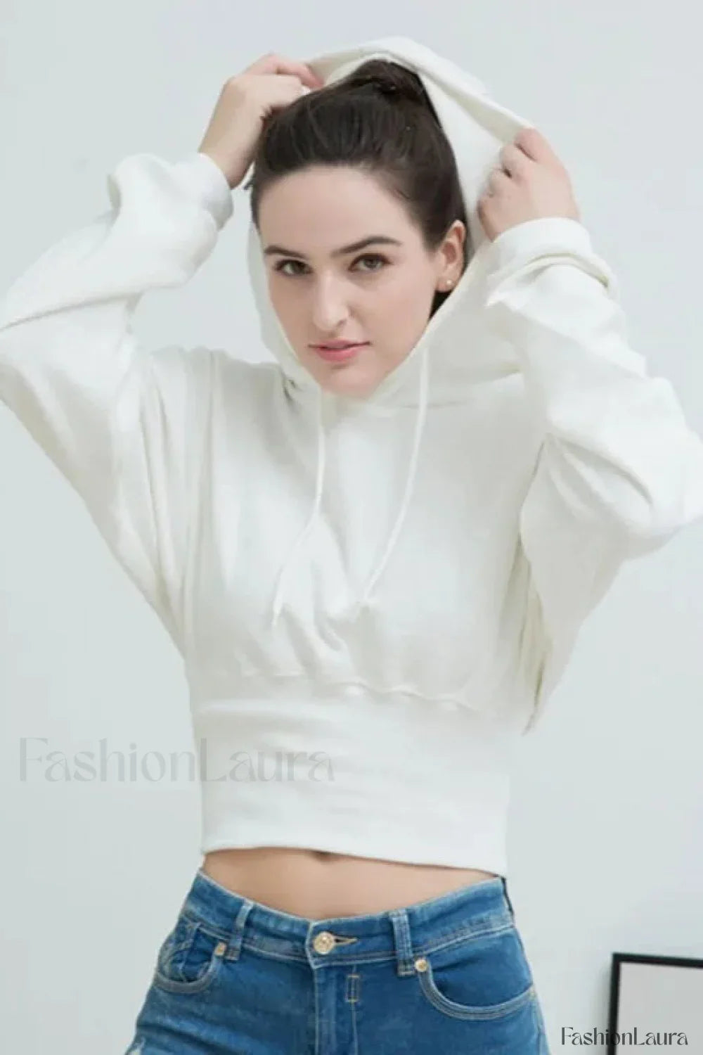 Streetwear Comfortable Pullover Hoodie White / S