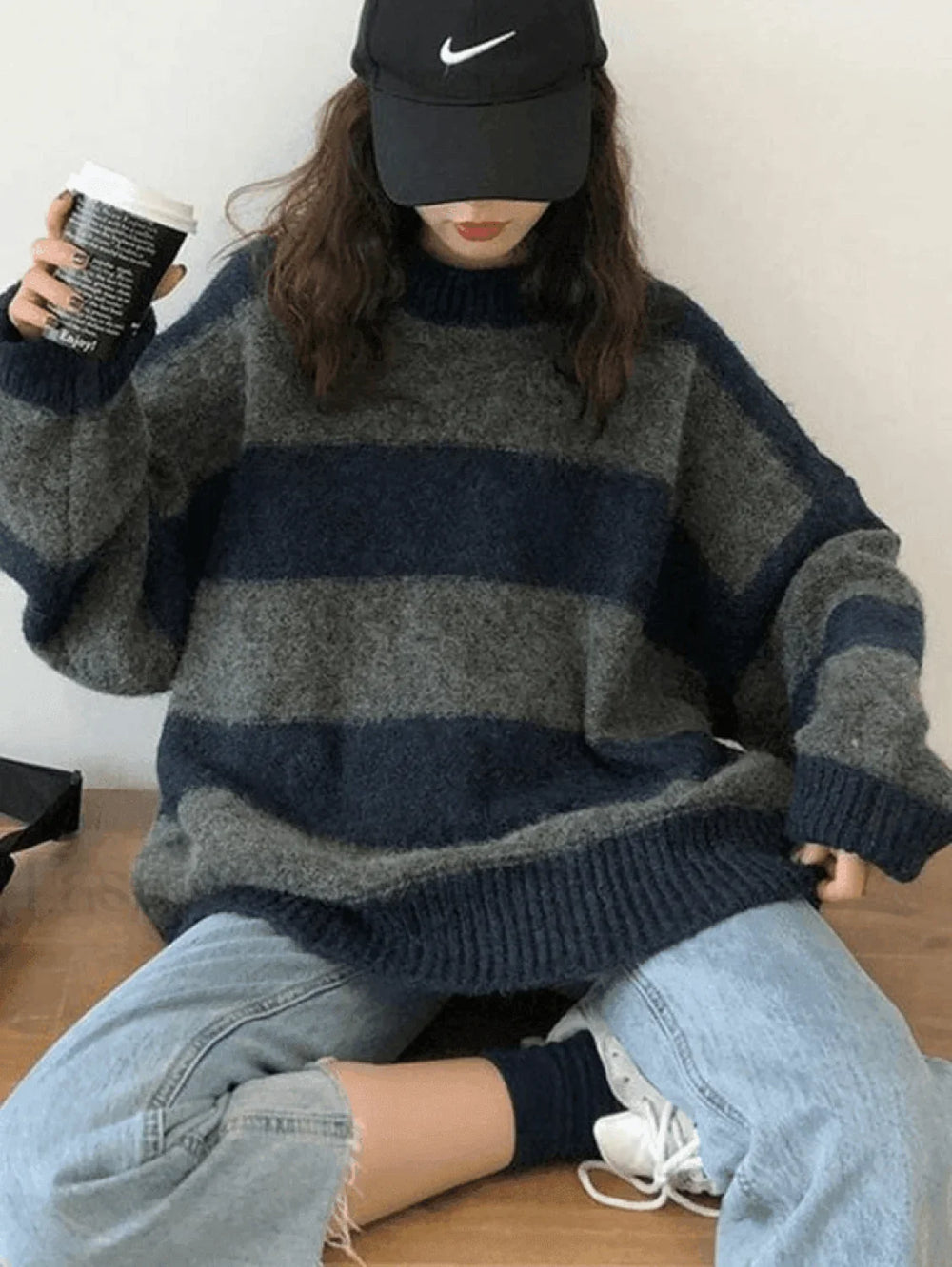 Stripe Pullover Sweater Sweaters