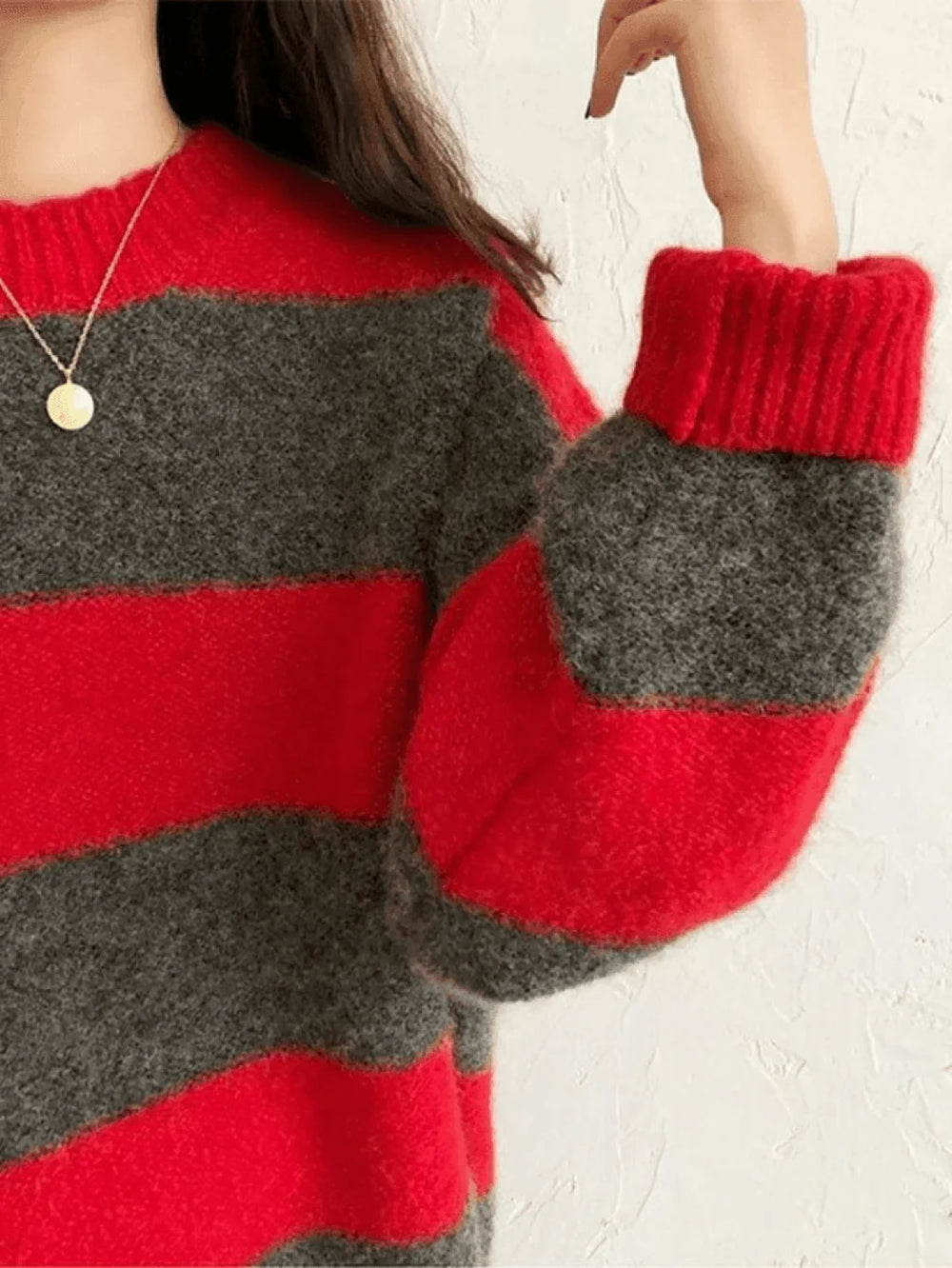 Stripe Pullover Sweater Sweaters