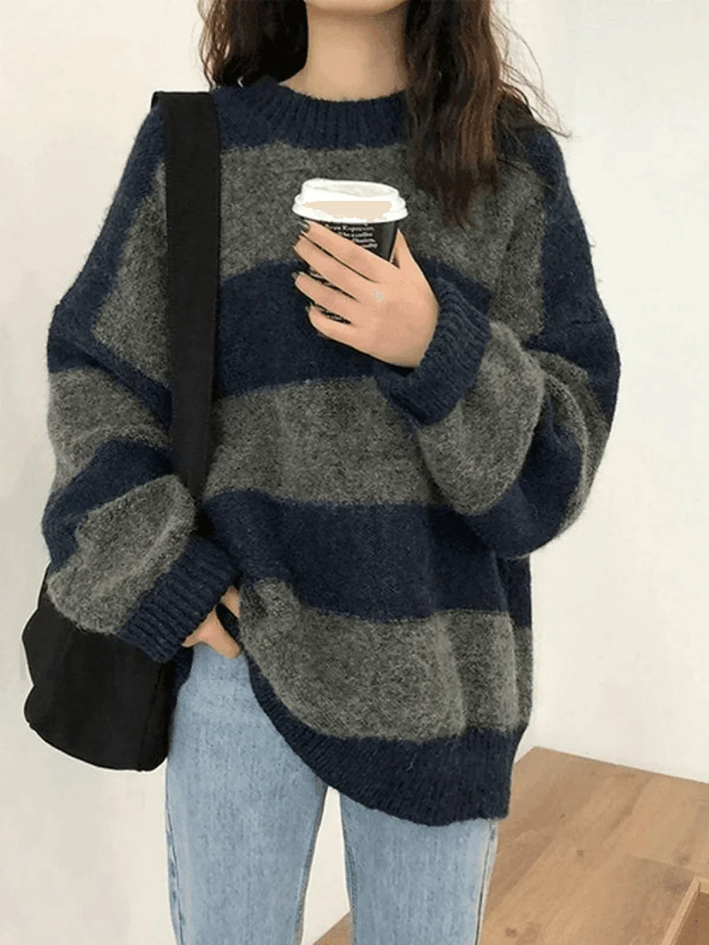 Stripe Pullover Sweater Sweaters