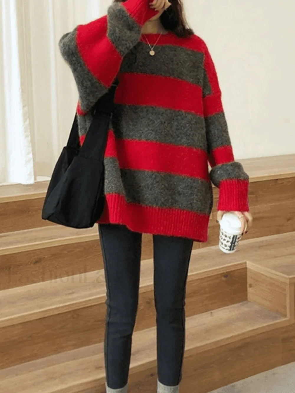 Stripe Pullover Sweater Sweaters