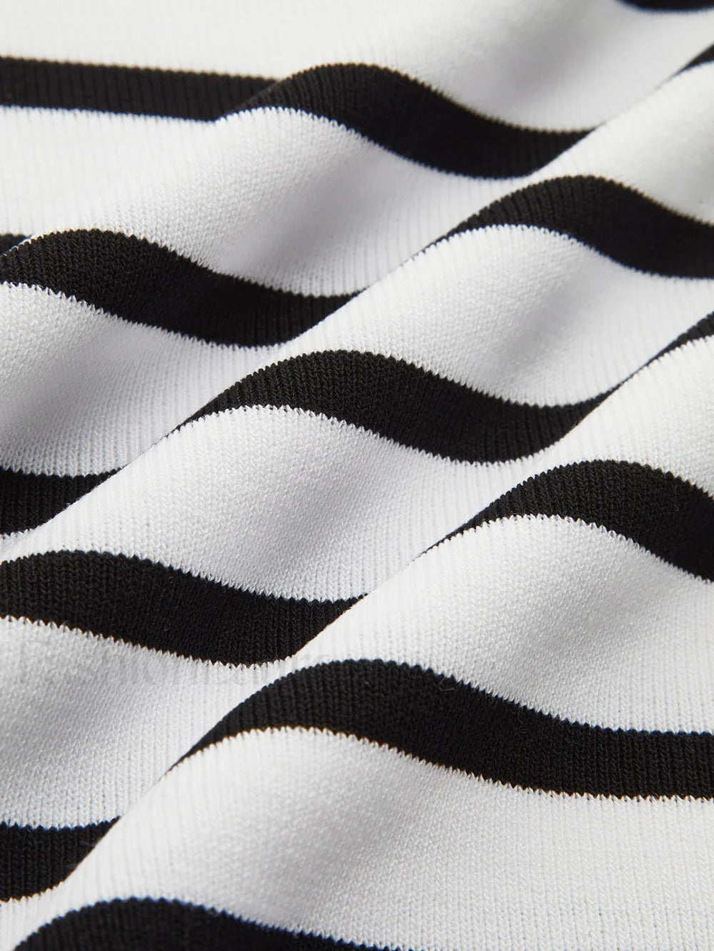 Striped Crop Bodycon Knit Top Knit Tops