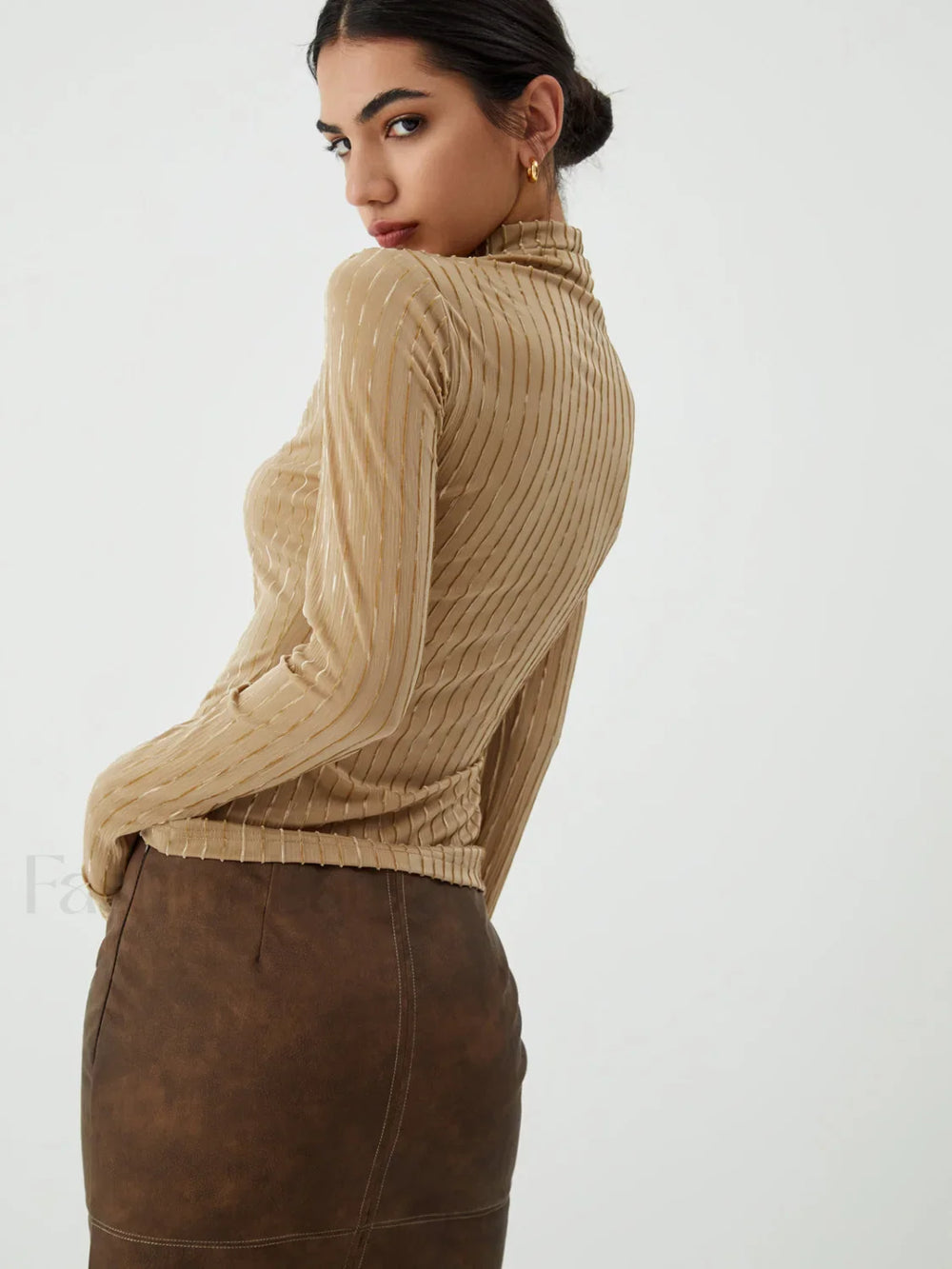 Striped Long Graceful Sleeve Shirt T Shirts