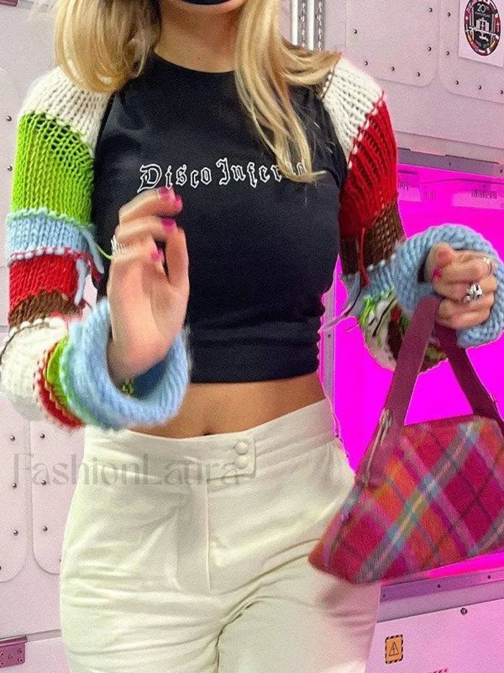 Striped Long Sleeve Bolero Knit Top Tops&Tees