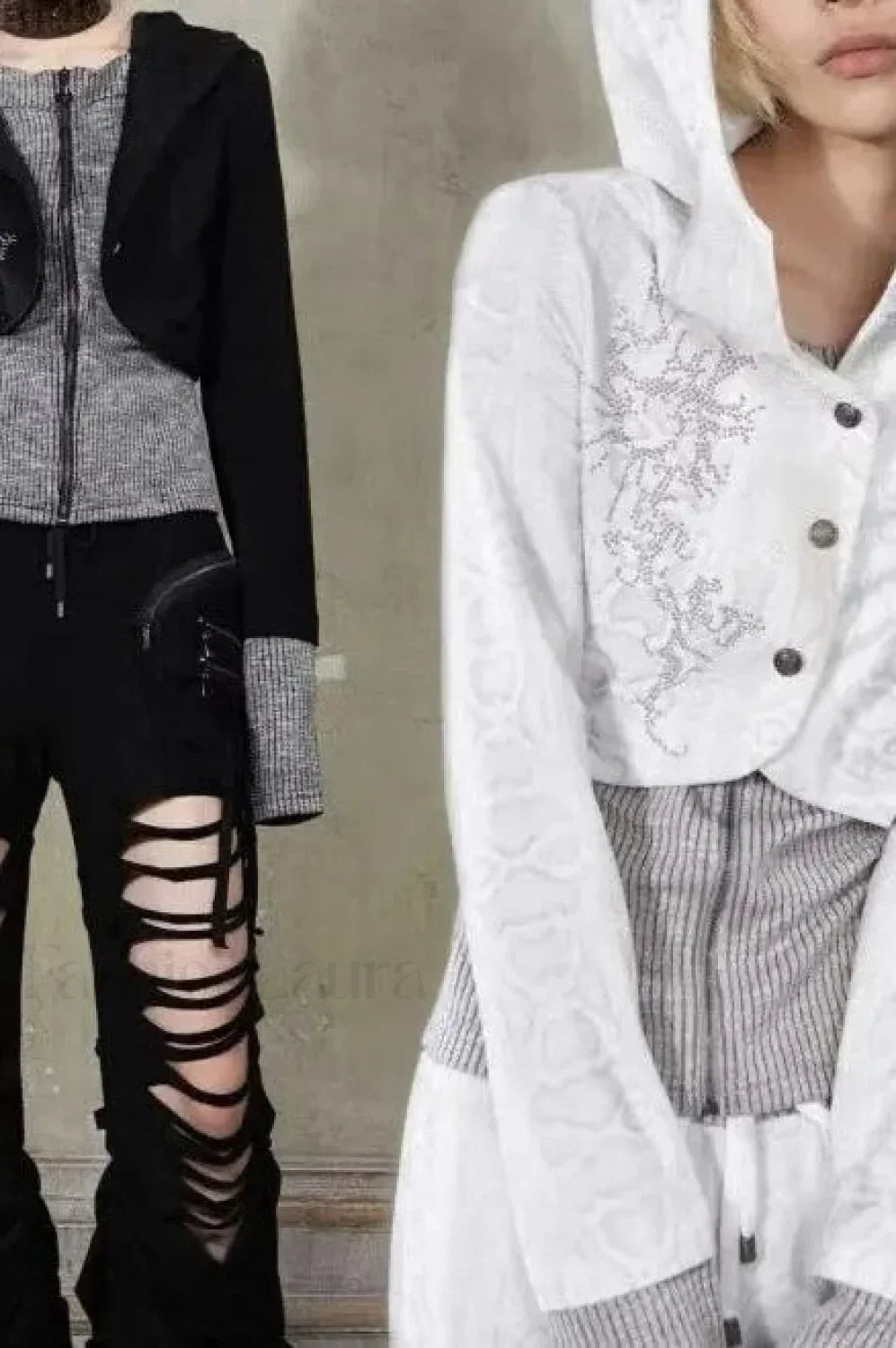 Subculture Embroidered Hooded Hoodie