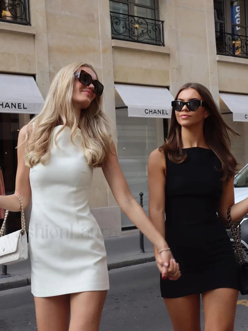 Suiting Sleeveless Short Dress White / XS Dresses