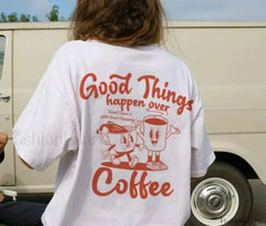 Summer Coffee Inspirational T Shirt white / S