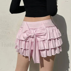 Sweet Low Waist Casual Mini Skirt