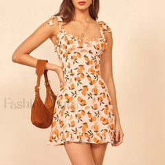 Sweetheart Ruffle Pink Floral Dress color 1 / S