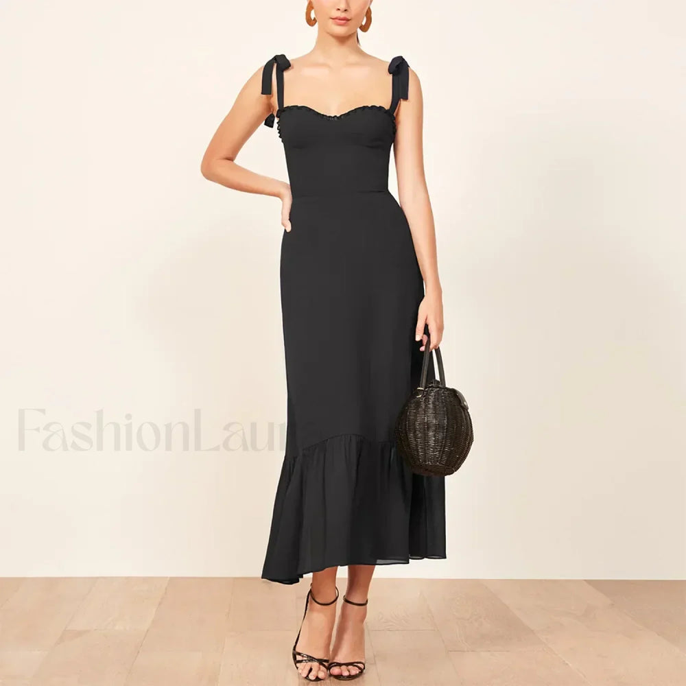 Sweetheart Tie Strap Floral Dress color 3 / S