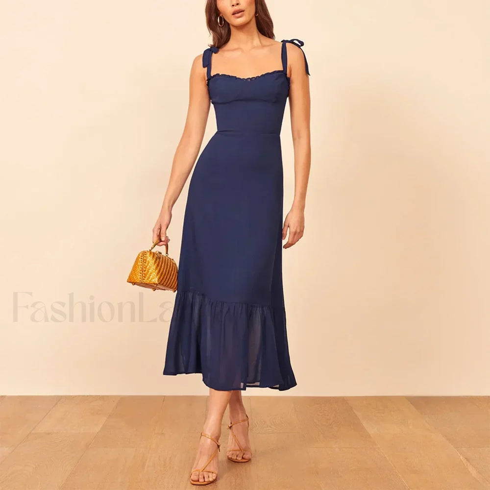 Sweetheart Tie Strap Floral Dress color 10 / S