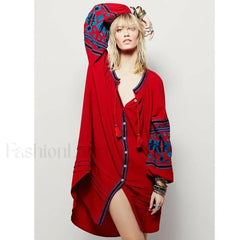 Tassel Lantern Sleeve Boho Dress