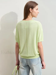Tencel Embroidery T Shirt