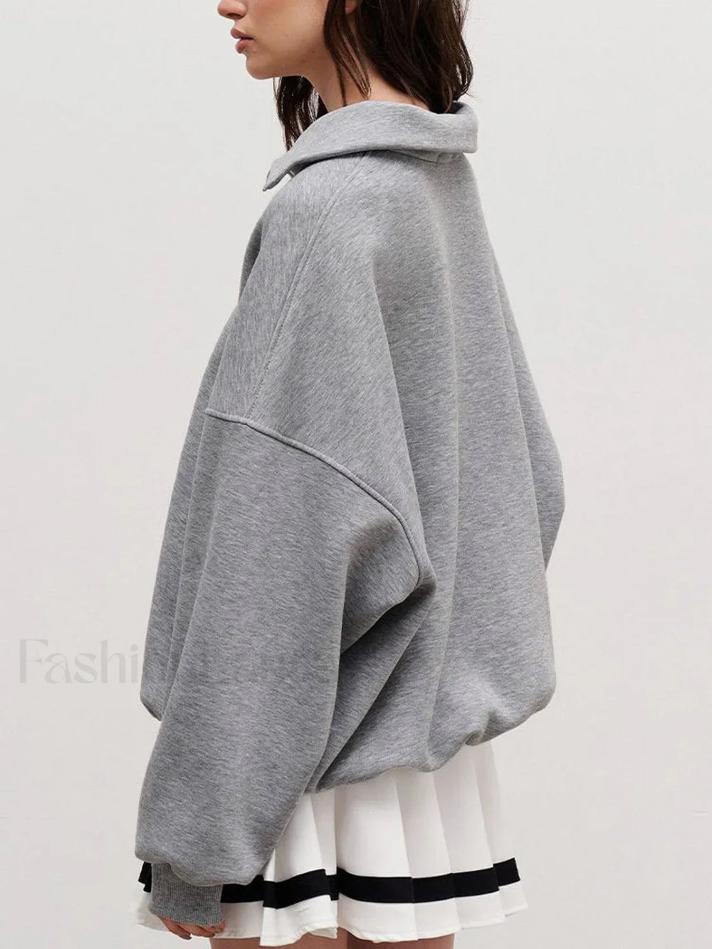 The Way To Trendy Go Zippered Sweatshirt Sweatshirts