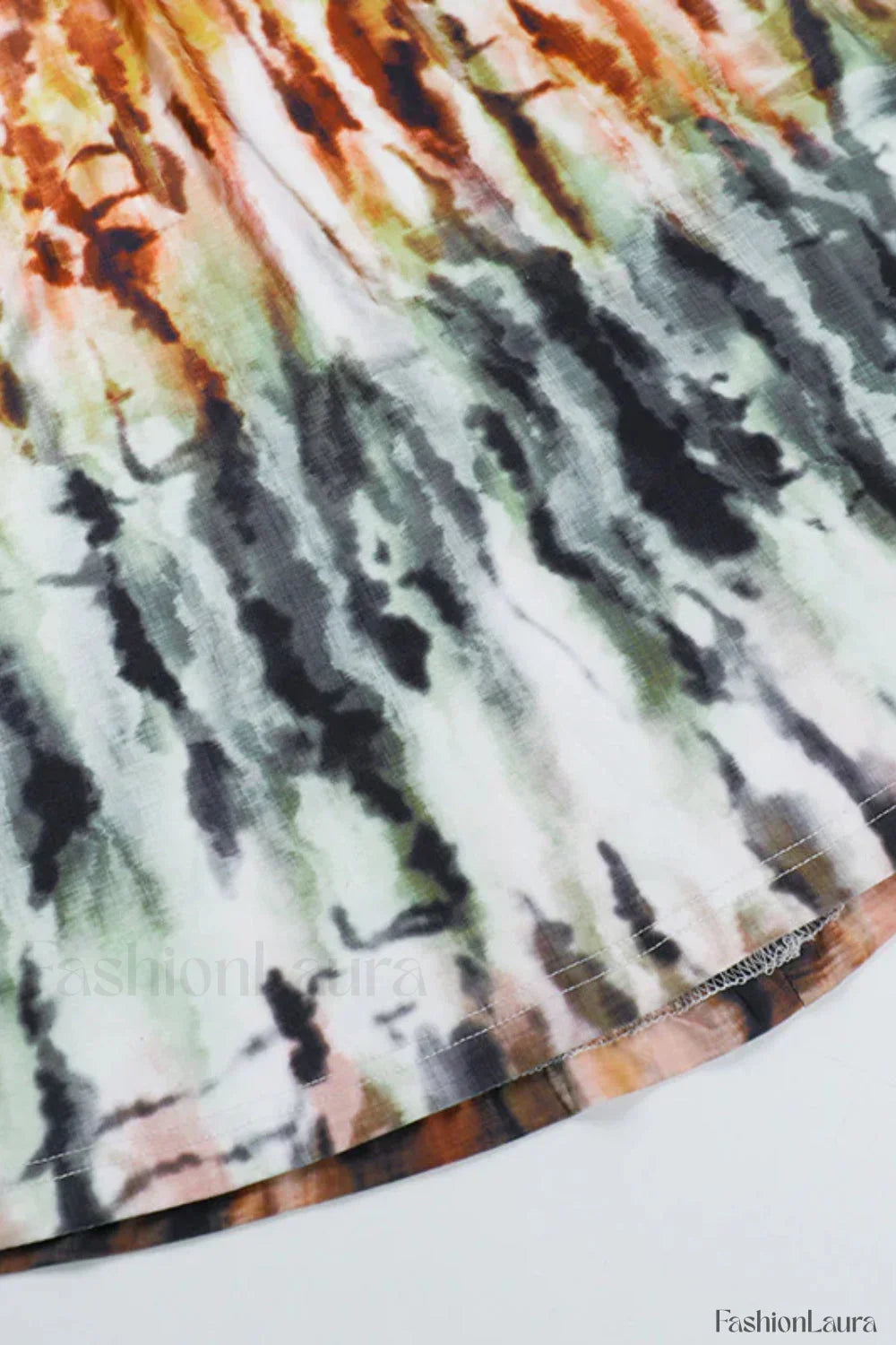 Tie Dye Backless Strappy Sexy Holiday Floral Dress