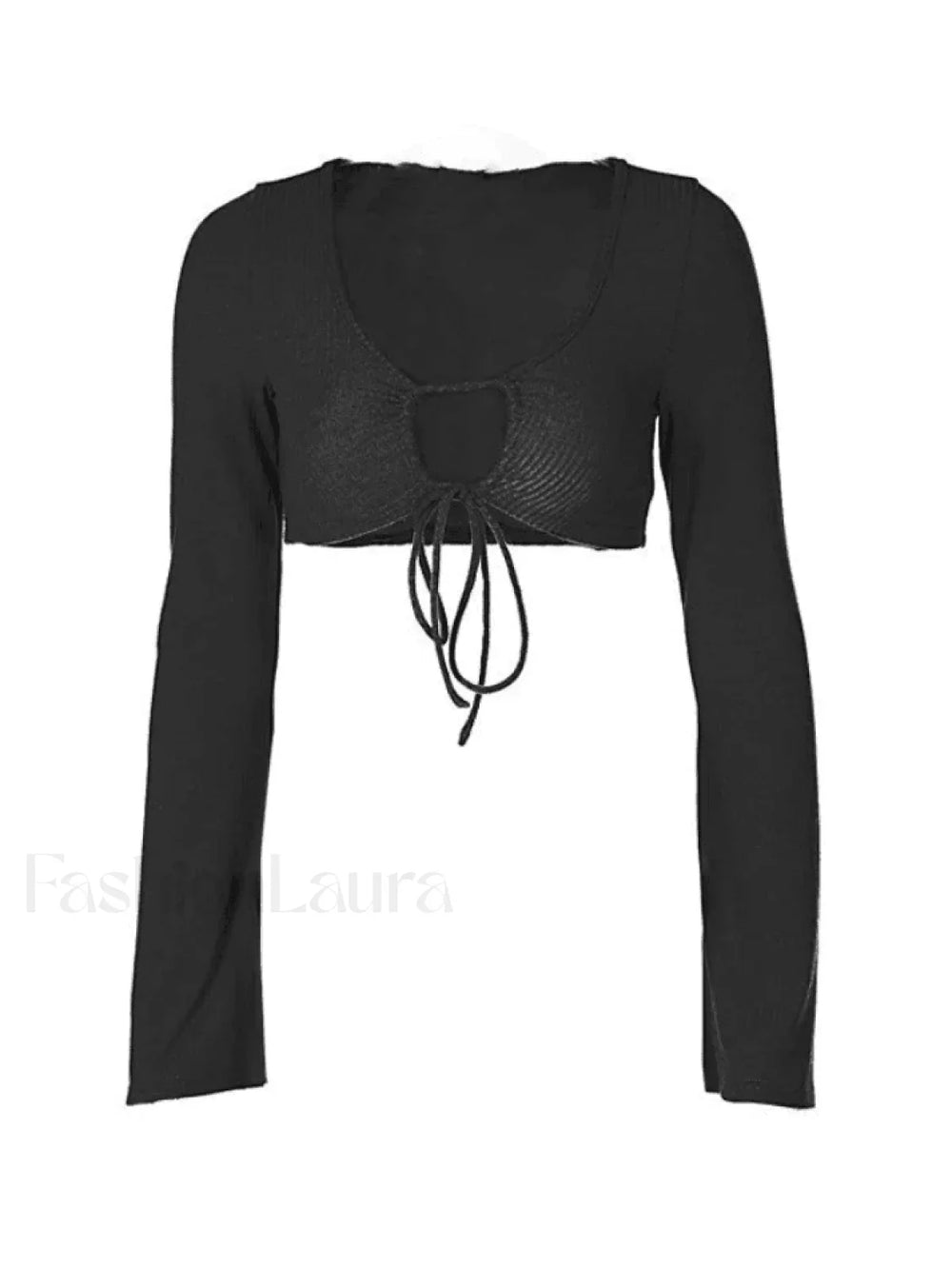 Tie Front Bolero Knit Top Sweaters