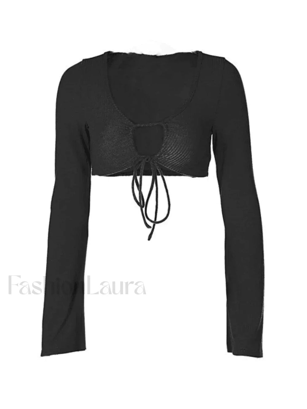 Tie Front Bolero Knit Top Sweaters