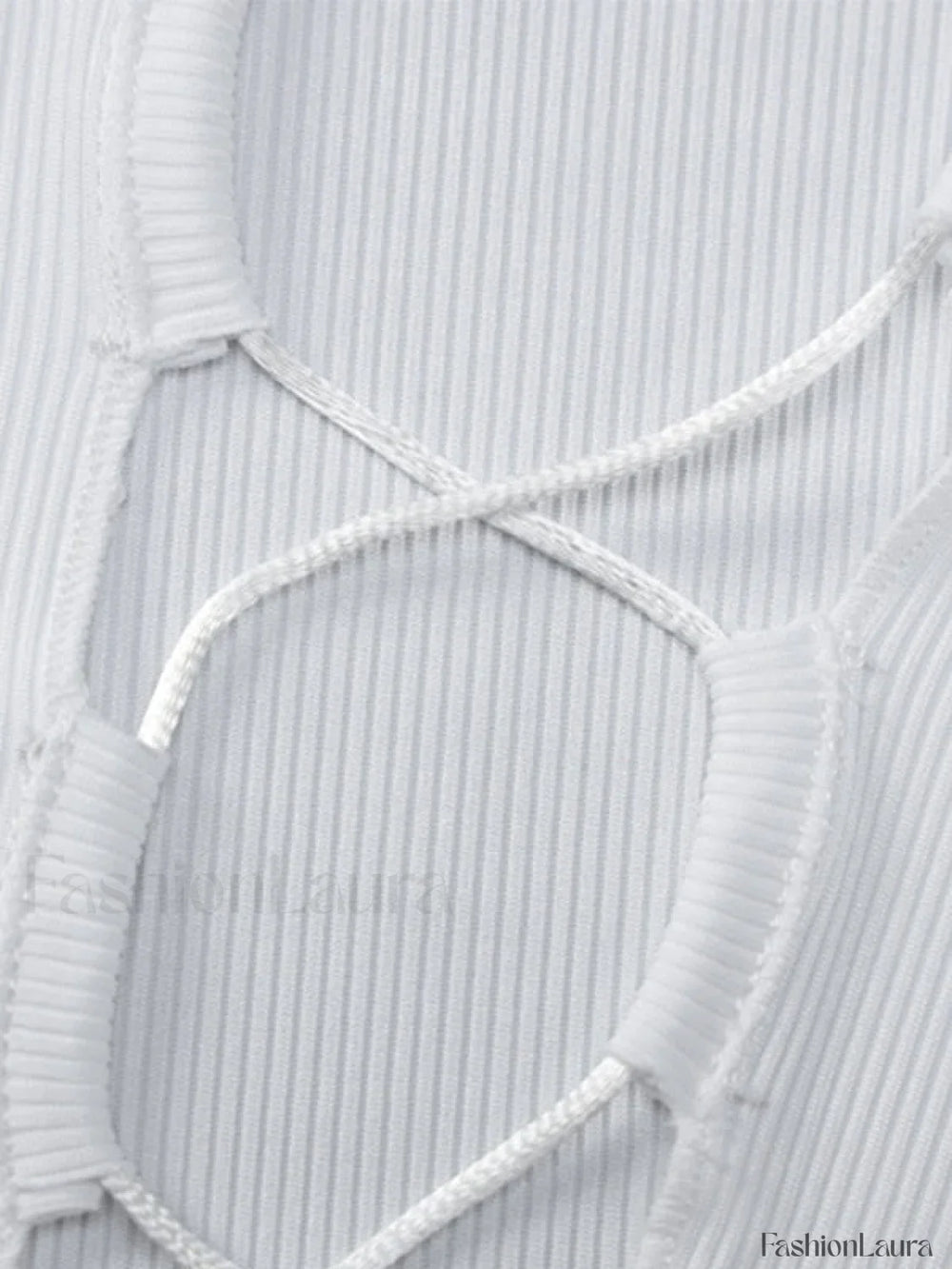 Tie Front Ribbed Long Sleeve Mini Dress Mini Dresses