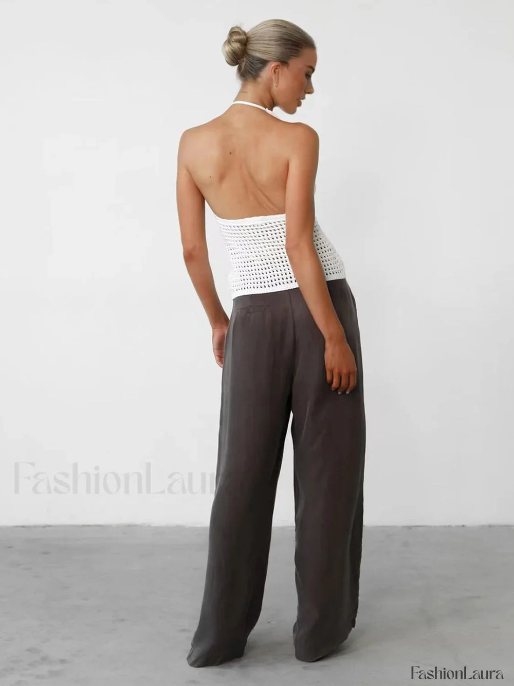 Tie Knot Graceful Knit Tank Top Tank Tops & Camis