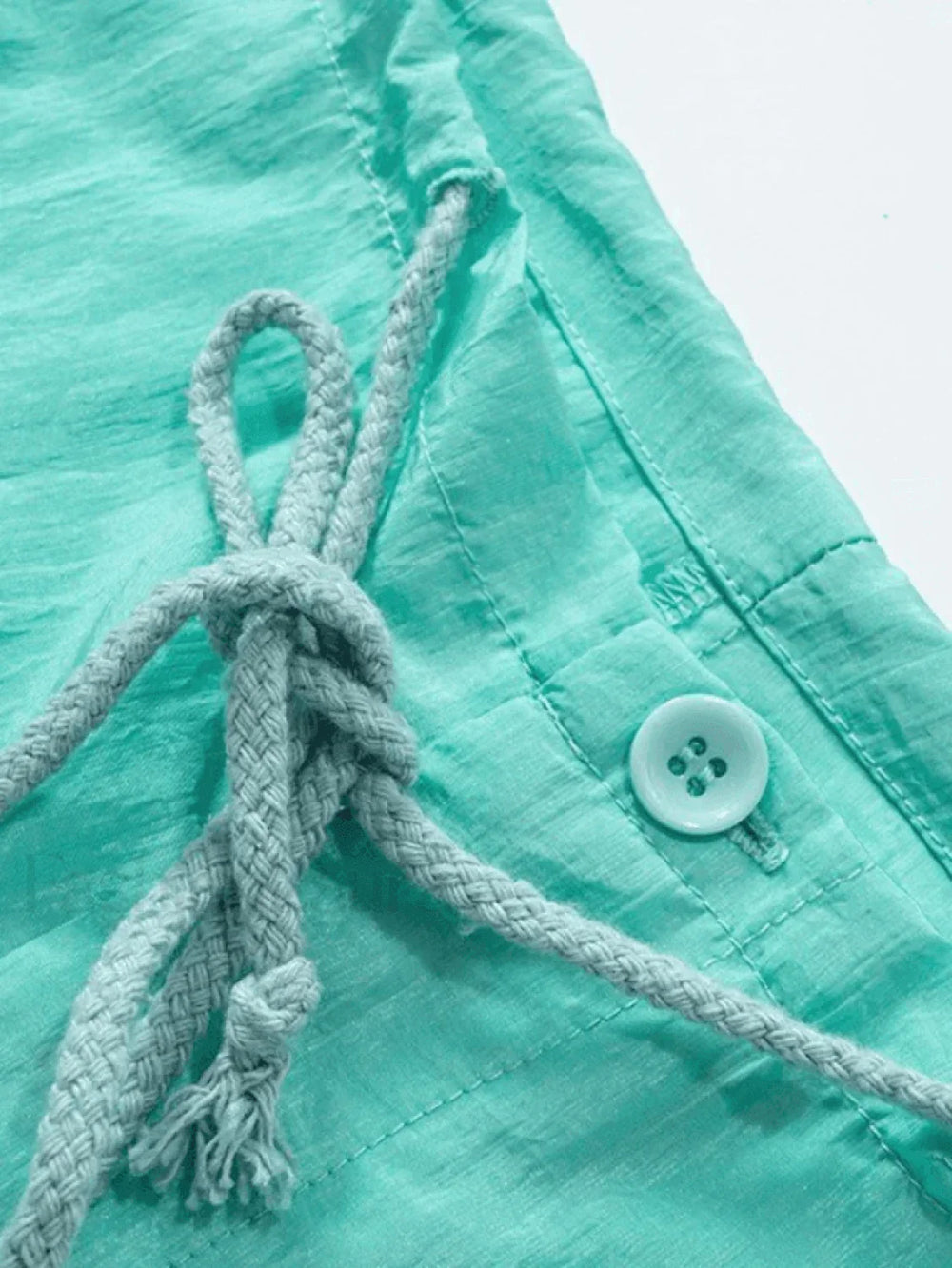 Tie Strap Baggy Parachute Cargo Pants Pants