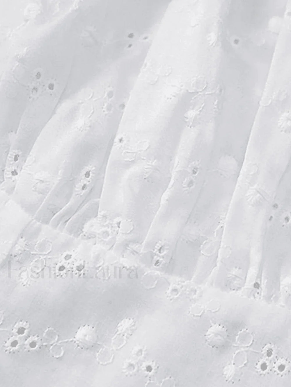 Tie Strap Broderie Lace Corset Top Tops&Tees