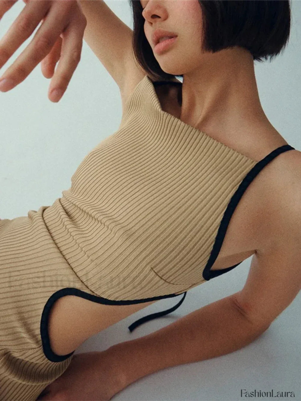 Tie Up Backless Midi Dress