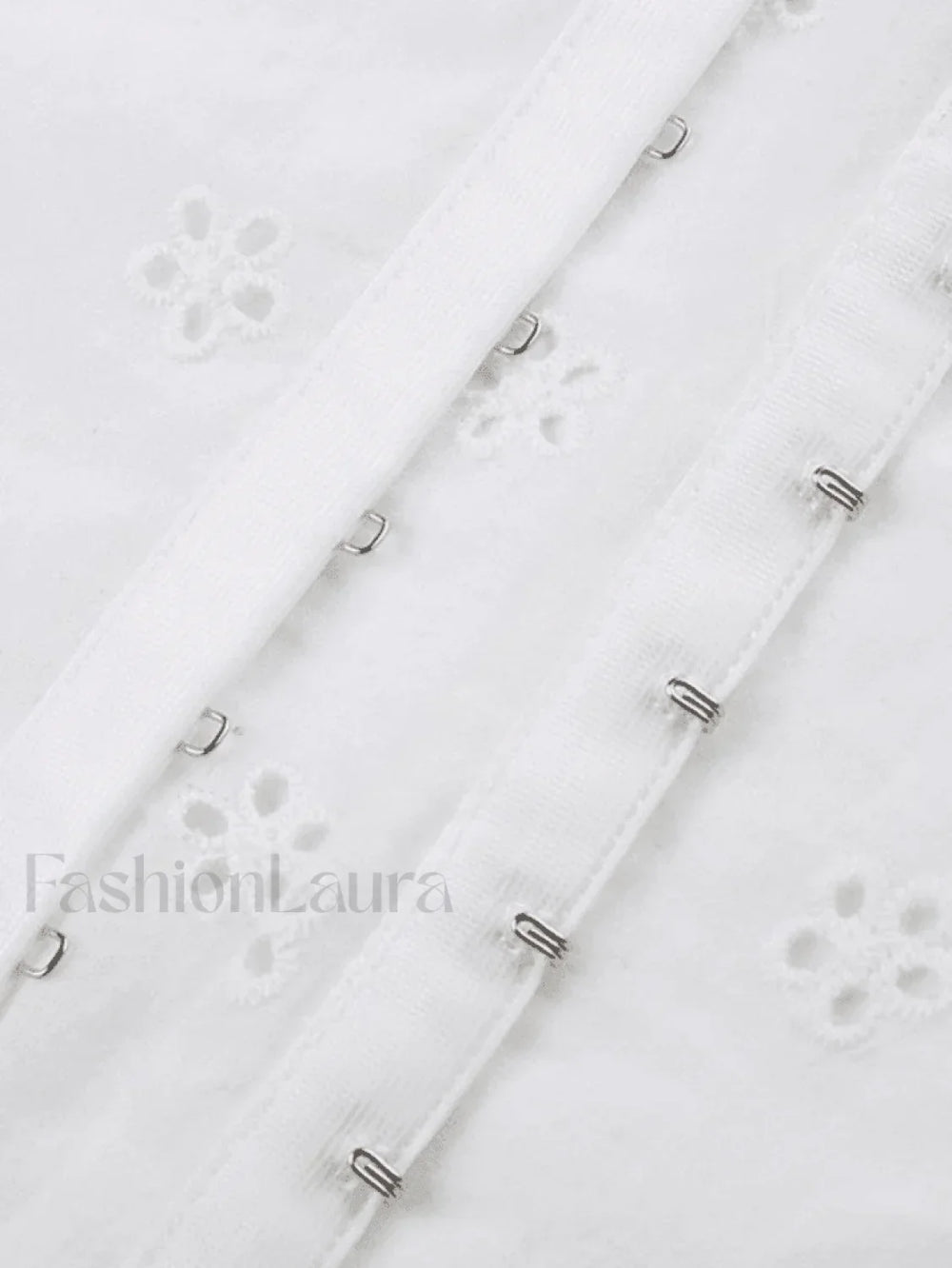 Tie Up Broderie Lace Bandeau Top Tops&Tees