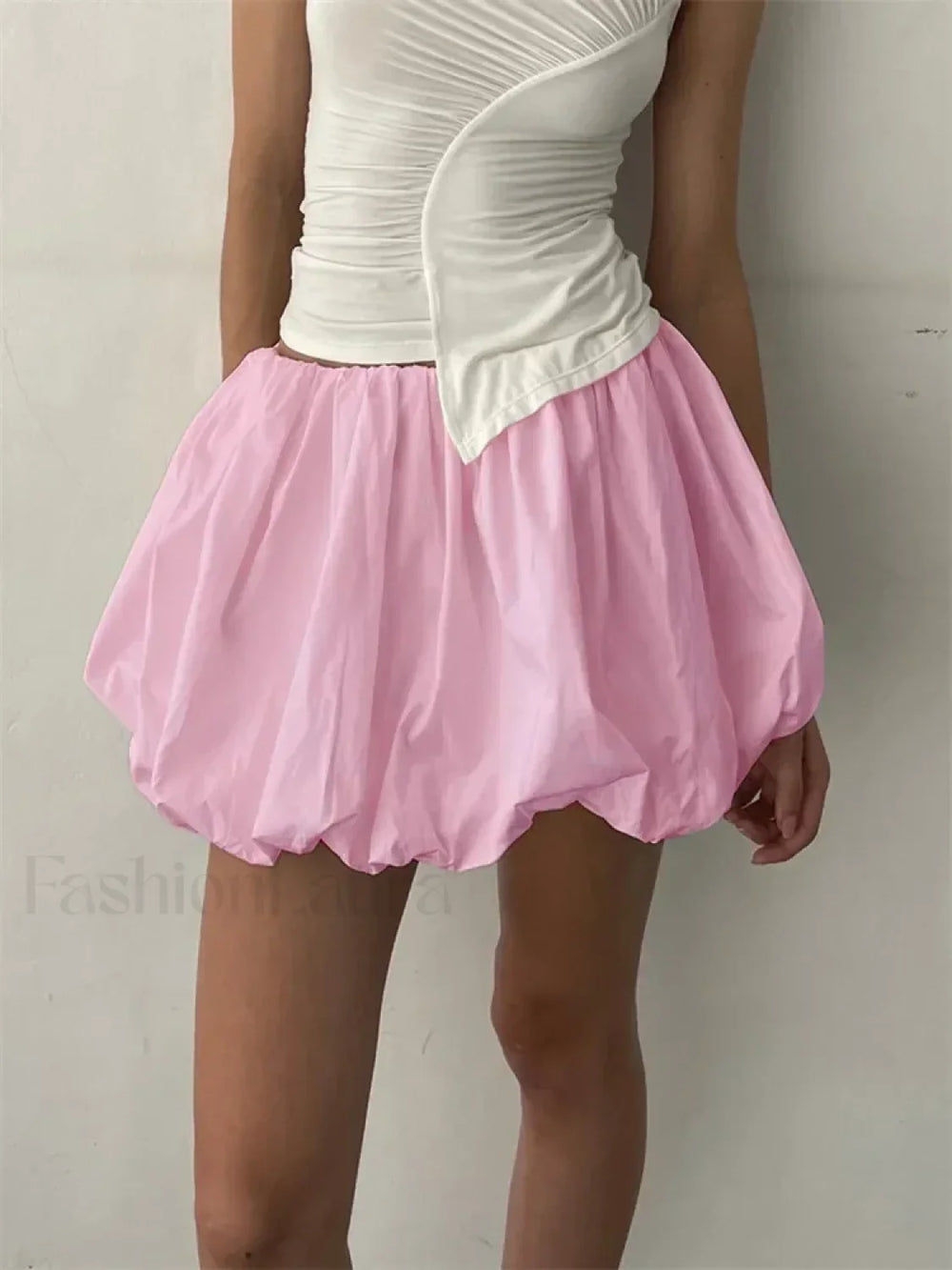 Tutu Loose Fit Mini Skirt PINK / S