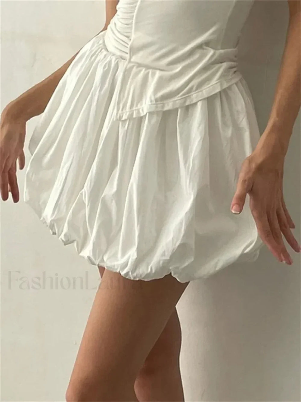 Tutu Loose Fit Mini Skirt WHITE / S