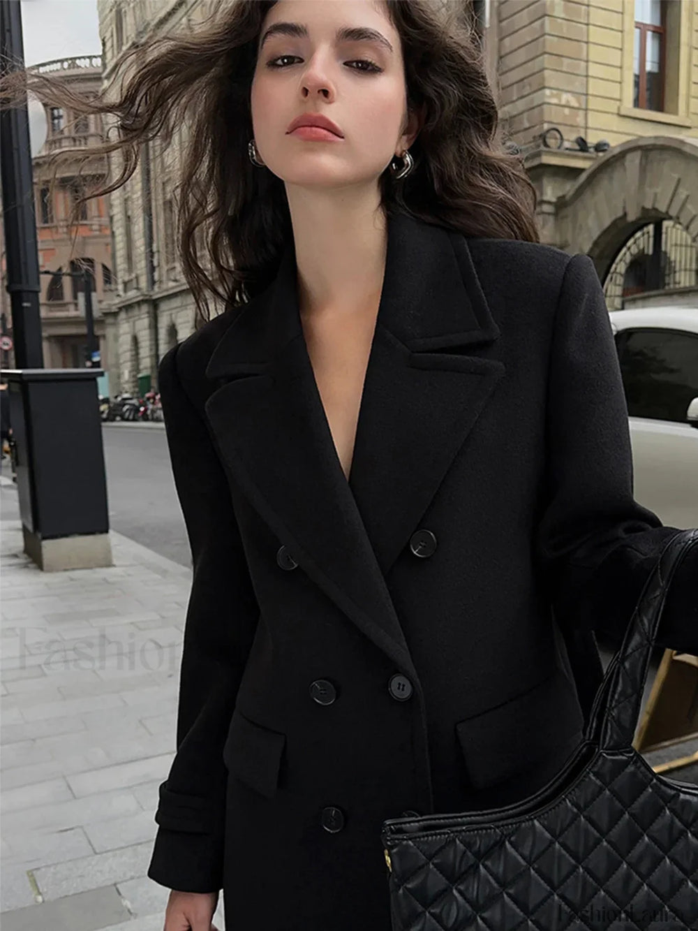 Tweed Charming Wool Coat Wool Coats