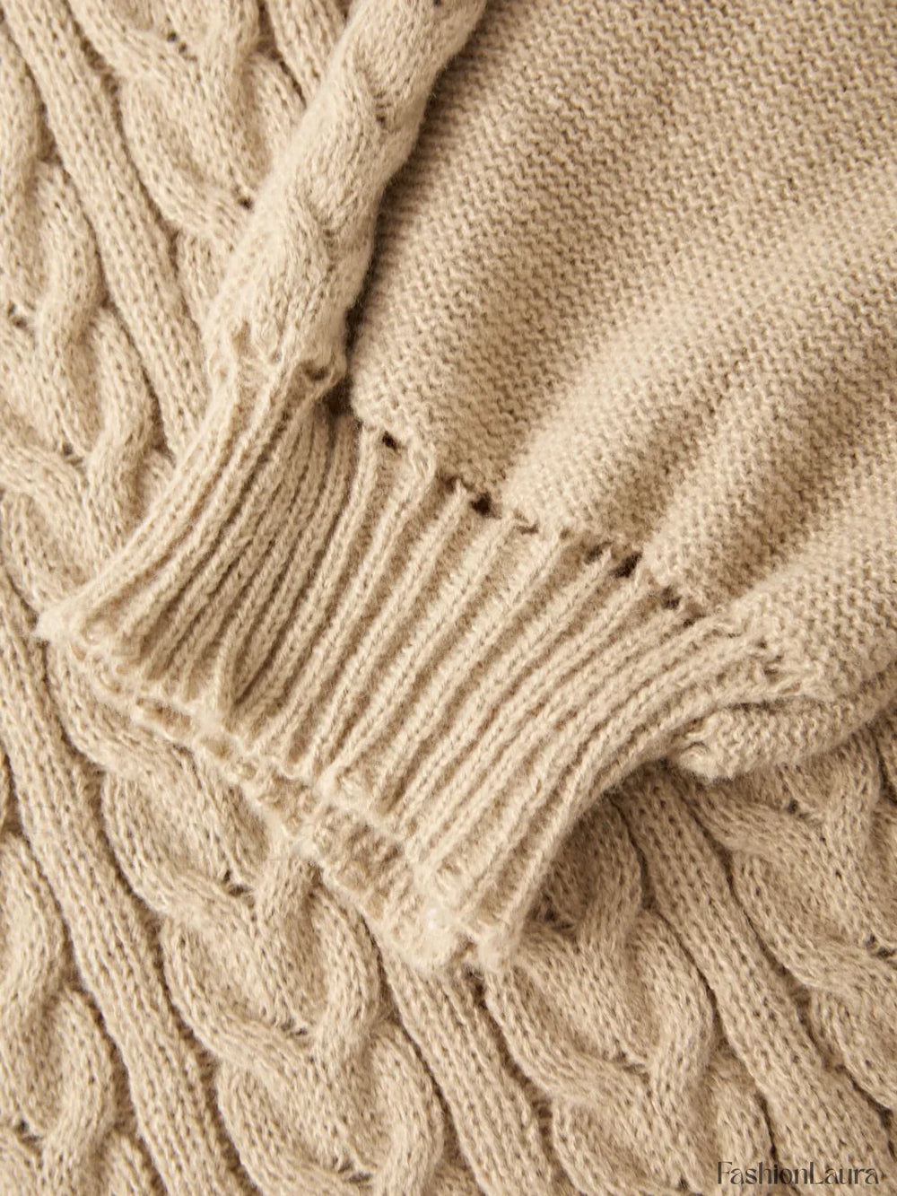 V Neck Cable Knit Long Sleeve Mini Dress Mini Dresses