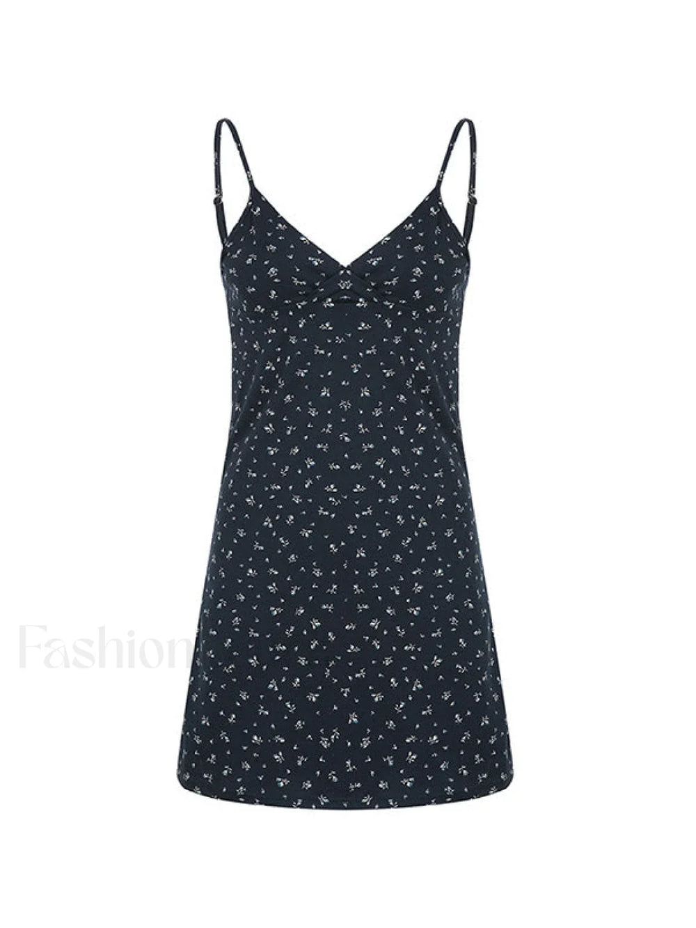 V Neck Ditsy Floral Mini Dress Mini Dresses