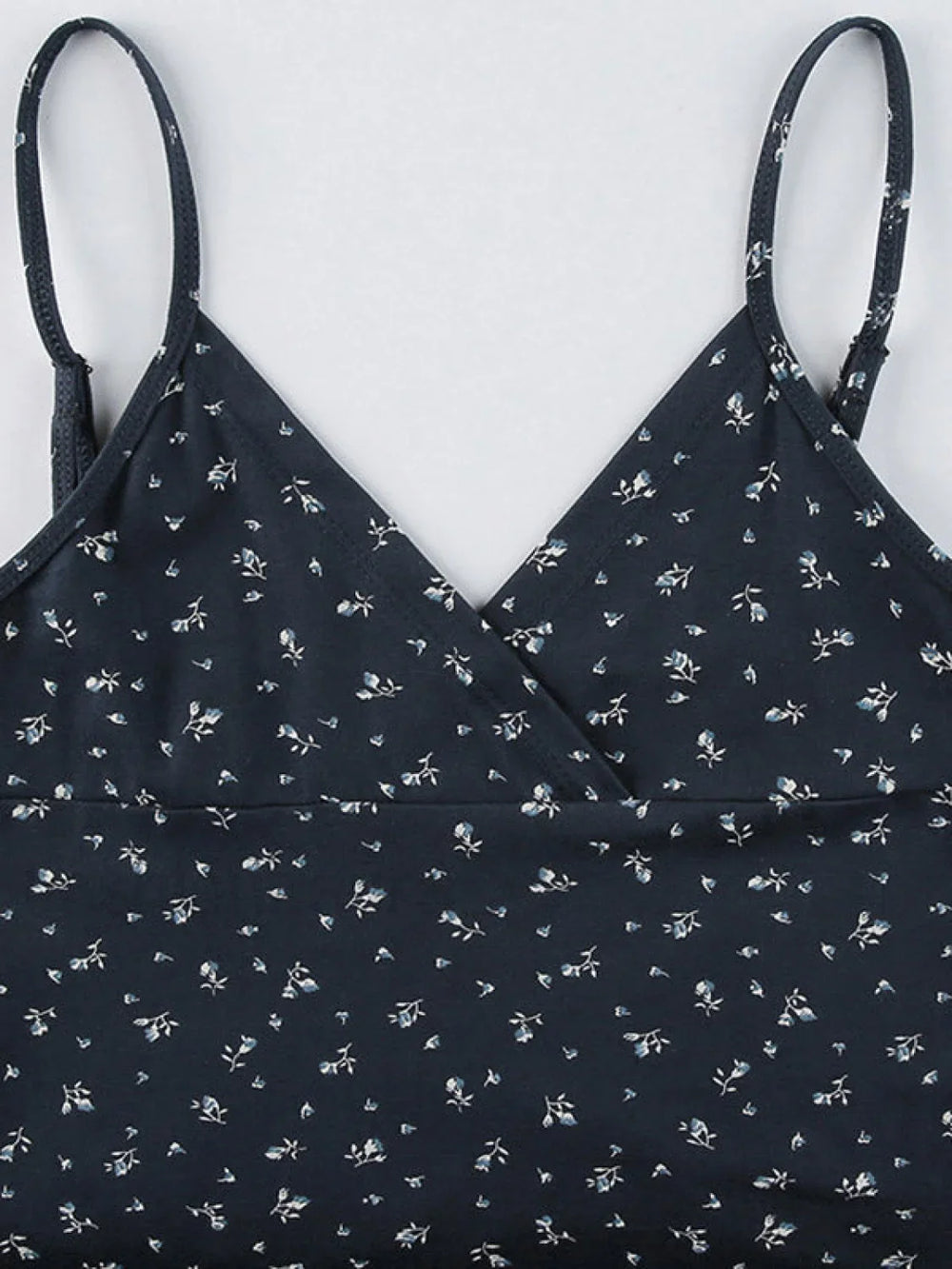 V Neck Ditsy Floral Mini Dress Mini Dresses