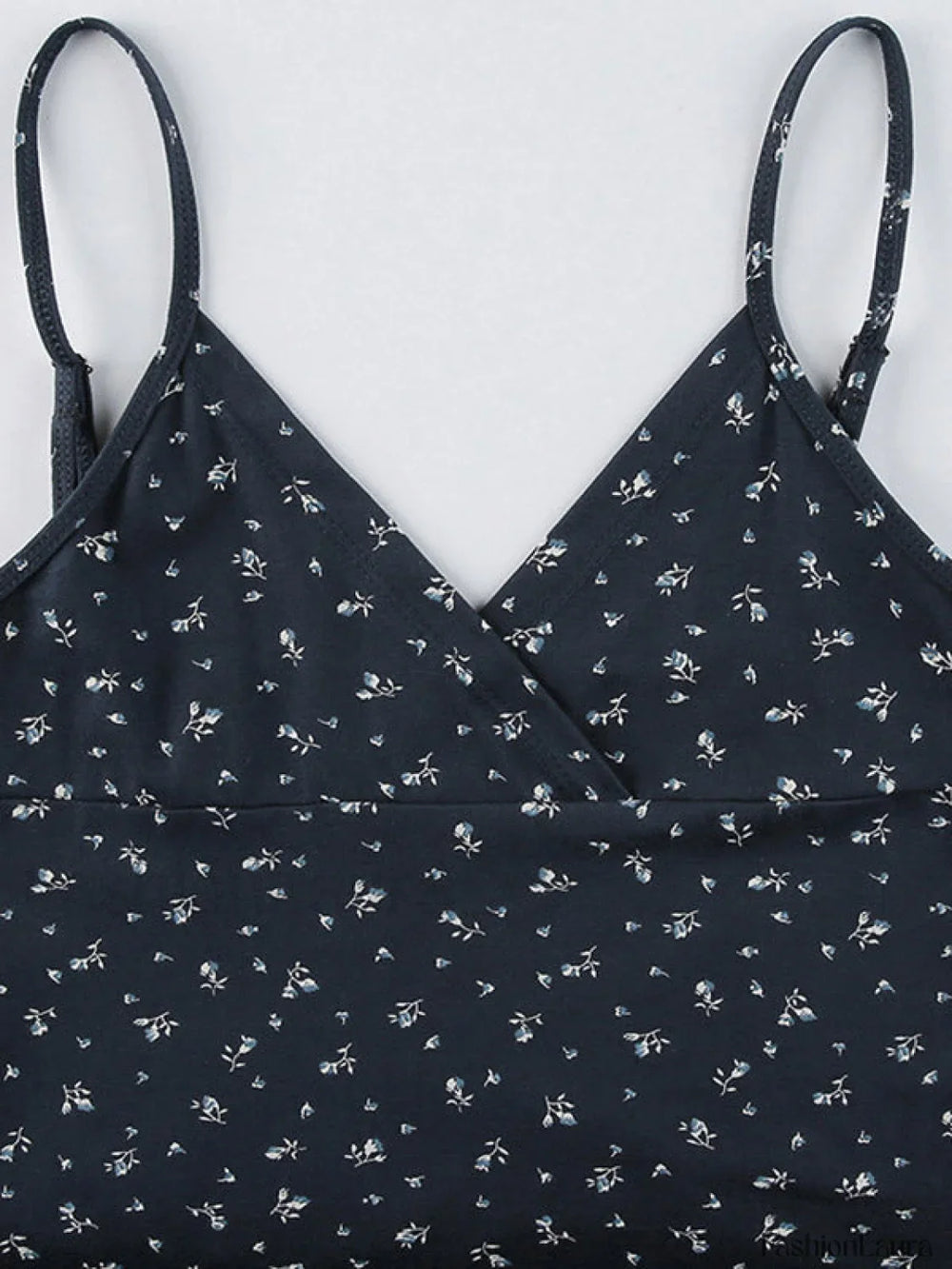 V Neck Ditsy Floral Mini Dress Mini Dresses