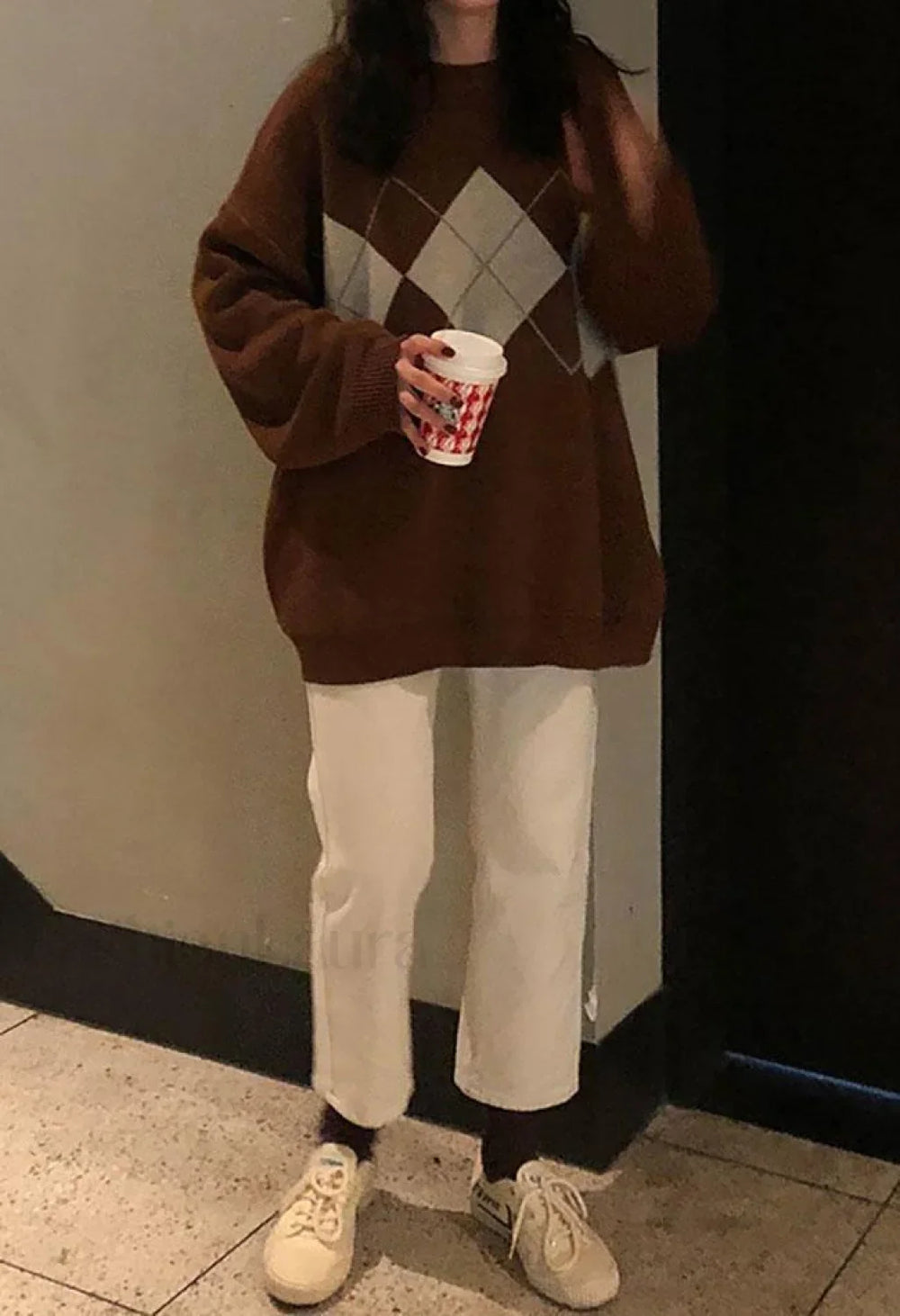 Vintage Argyle Pullover Sweater Sweaters L