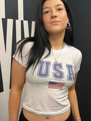 Vintage Cute Girl Grunge Y2k Baby Tee