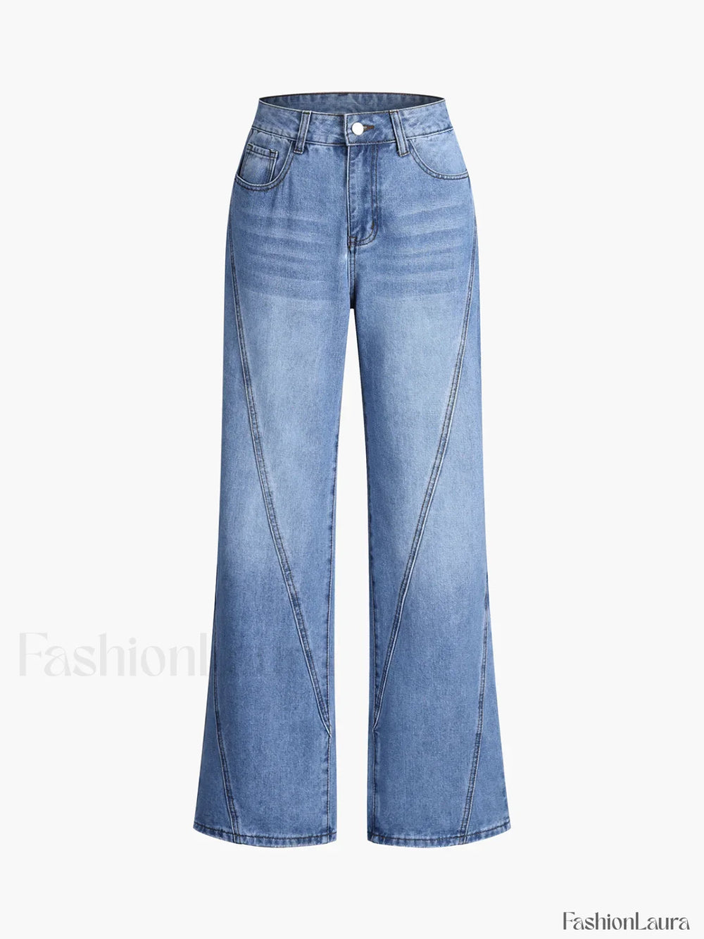 Vintage Denim Straight Leg Pants Jeans