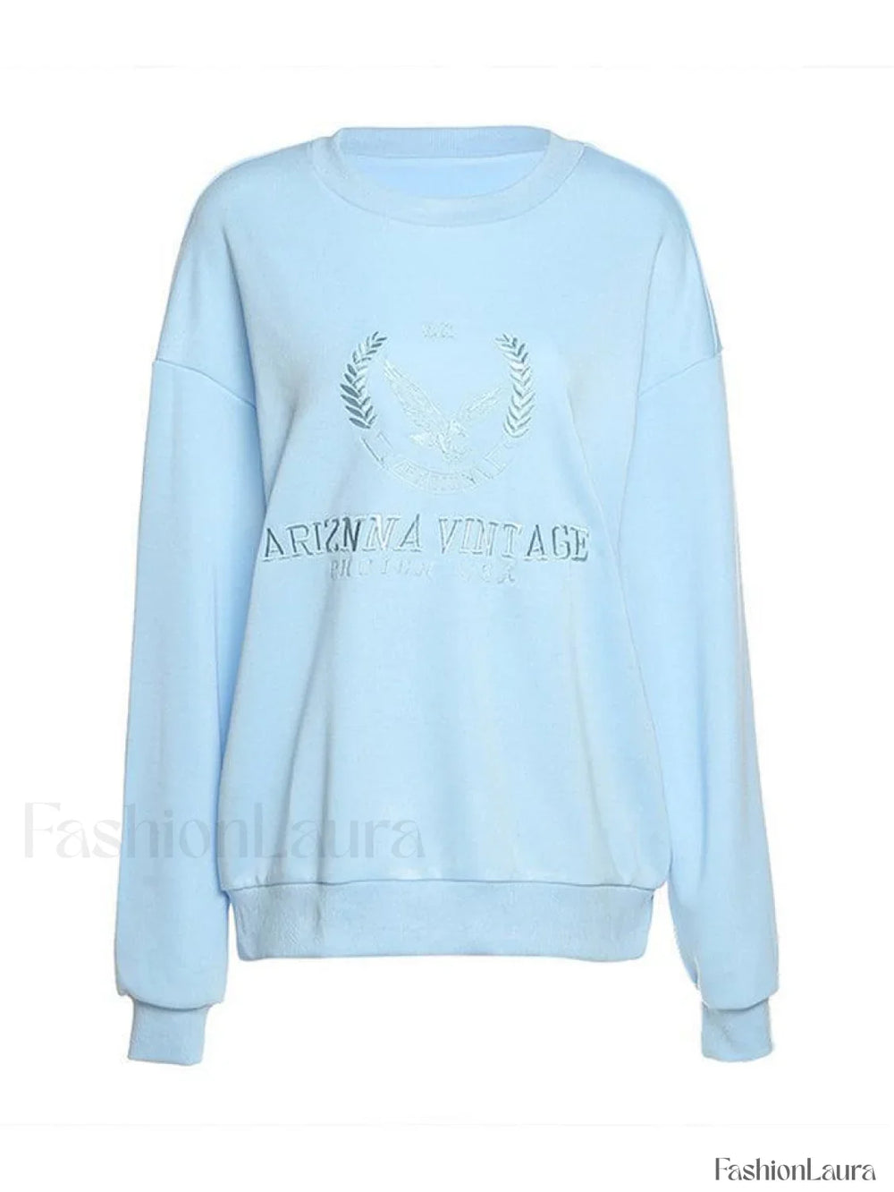 Vintage Embroidered Long Sleeve Sweatshirt Sweatshirts & Hoodies L