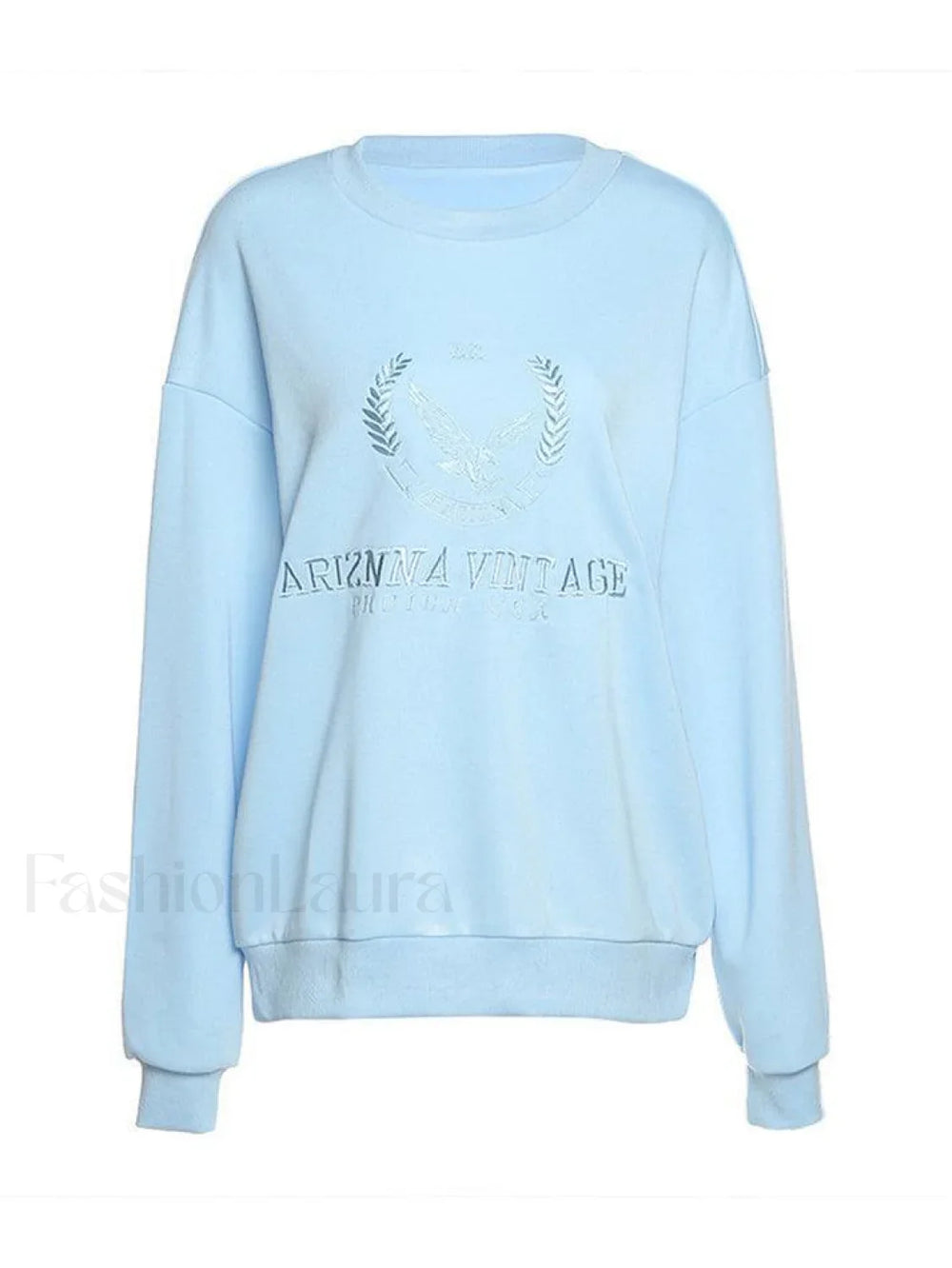 Vintage Embroidered Long Sleeve Sweatshirt Sweatshirts & Hoodies L
