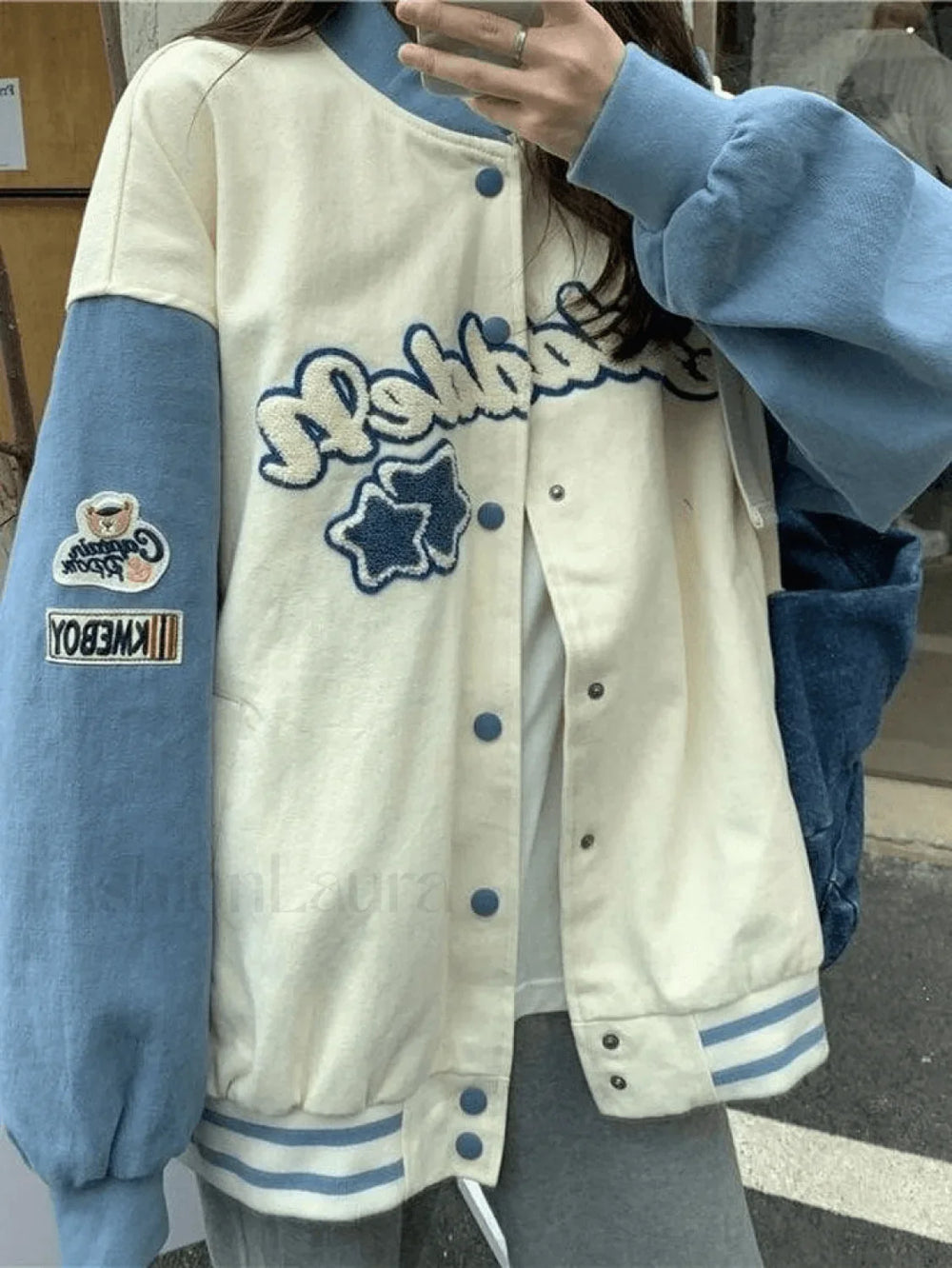 Vintage Embroidery Varsity Jacket Jackets