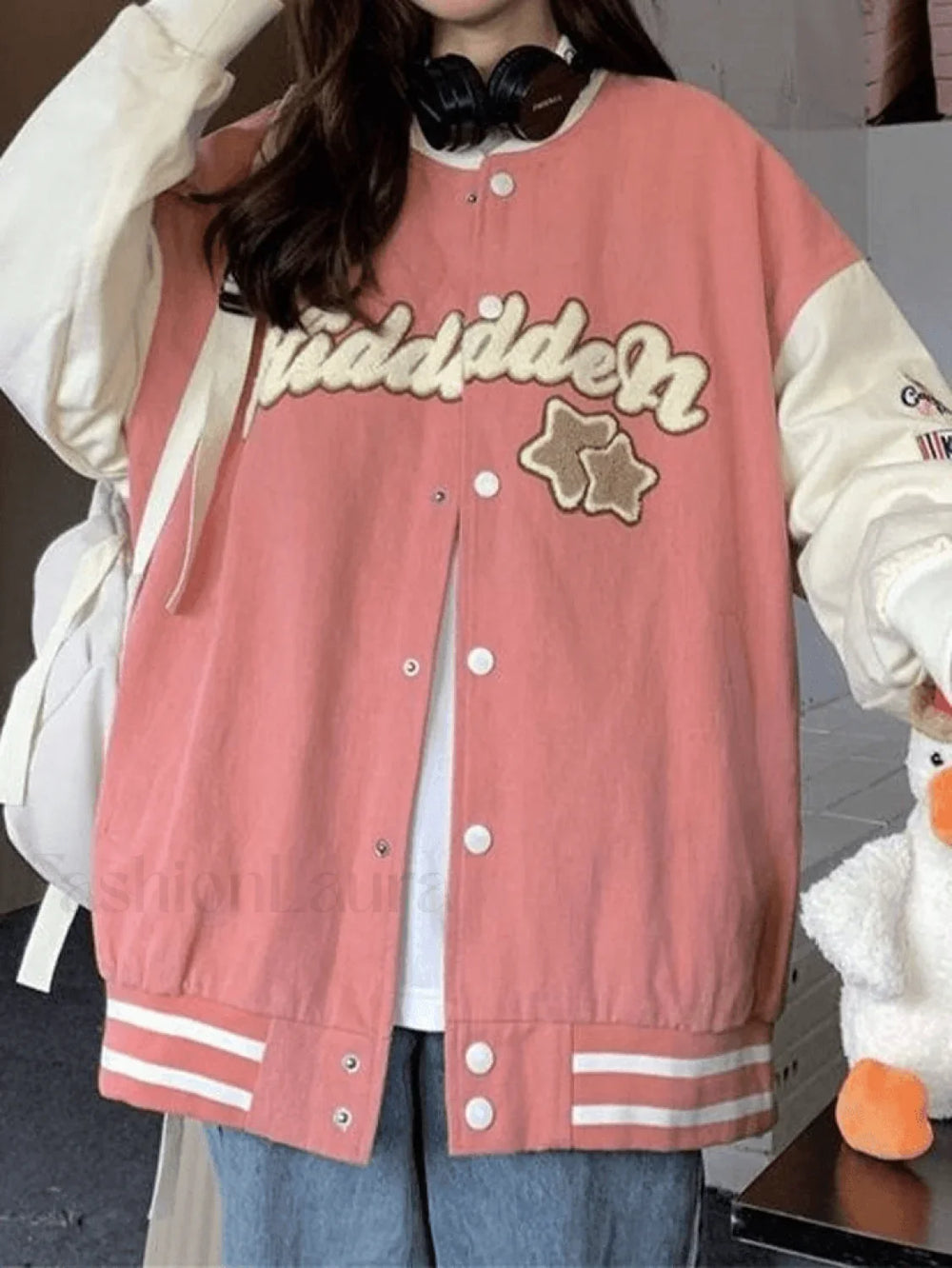 Vintage Embroidery Varsity Jacket Jackets