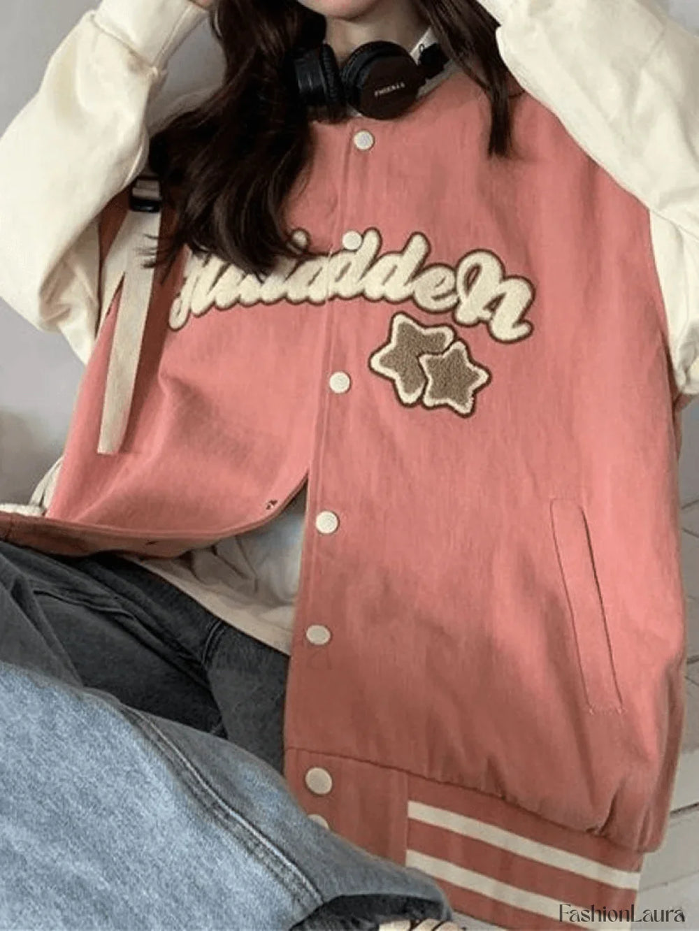 Vintage Embroidery Varsity Jacket Jackets